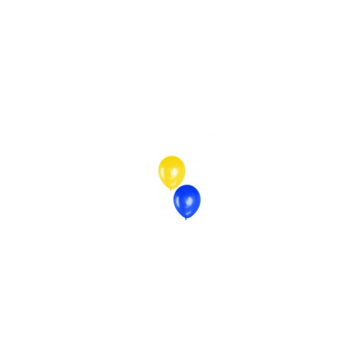 Ballonnen Blauw Geel 10 stuks