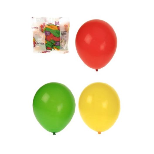 Ballonnen Carnaval Limburg Rood/Geel/Groen kopen 100 stuks