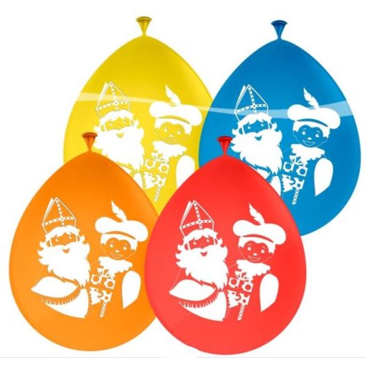 Ballonnen Sinterklaas 8 stuks