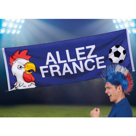 banner Frankijk 74x220cm, spandoek, voordelig bestellen