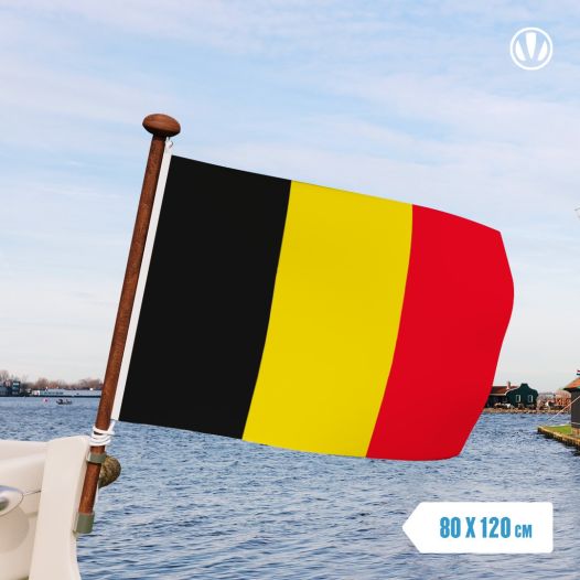 Belgische vlag België 40x60cm gastenvlag gastenlandvlag