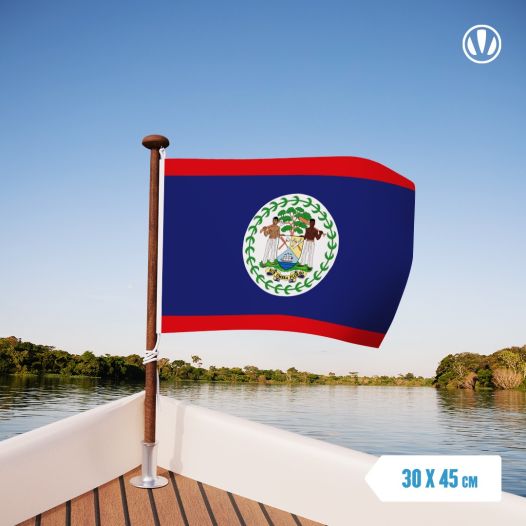 Bootvlag Belize 30x45cm
