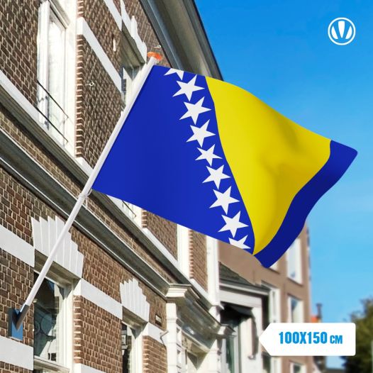 Vlag Bosnische vlag 100x150cm Glanspoly