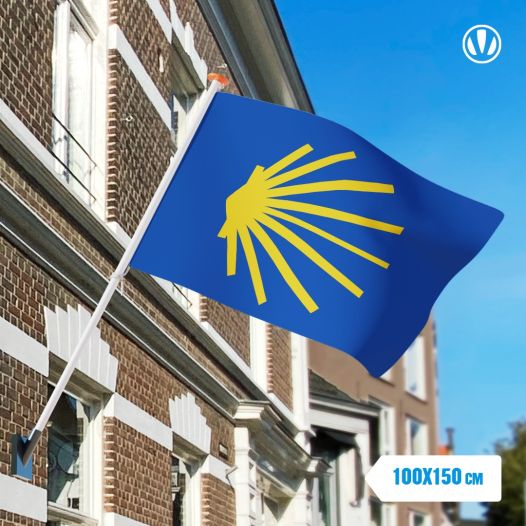 Vlag Caminho de Santiago 100x150cm gevelvlag.