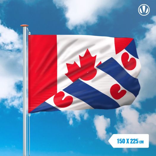 Mast vlag Canada Friesland 150x225 cm