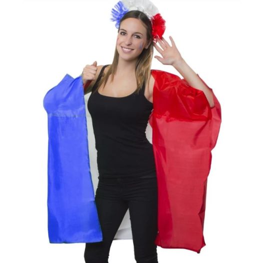Cape met Franse vlag | blauw wit rood