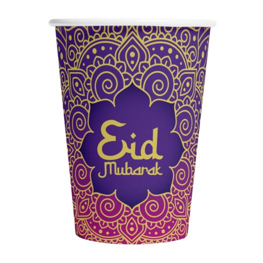 Eid Mubarak bekers 8 stuks