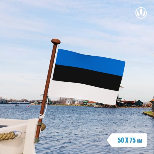 vlag Estland 50x75cm bootvlag
