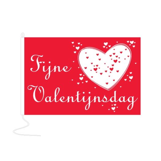 Vlag Fijne Valentijnsdag 150x225