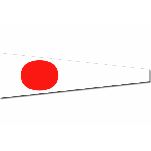 Seinwimpel 1 30x36cm ; solo zeilers single handed