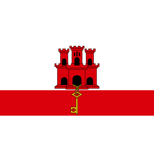 vlag Gibraltar 30x45cm