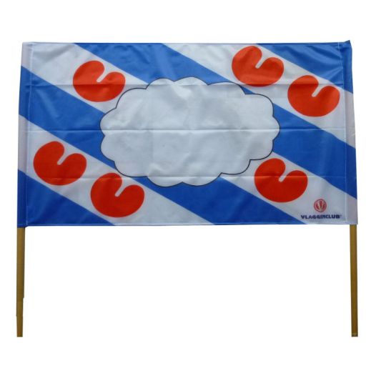 Spandoek of zwaaivlag Friesland 60x90cm