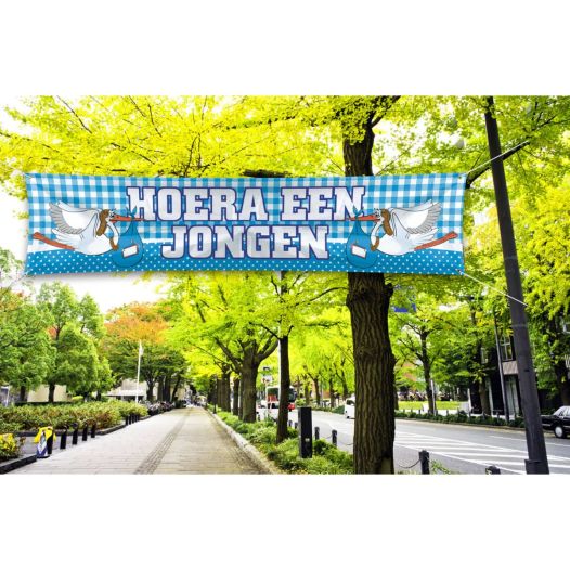 Geboorte spandoek Meisje 180x40 cm