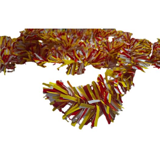 Guirlande rood wit geel slinger 5 meter | Brandvertragend