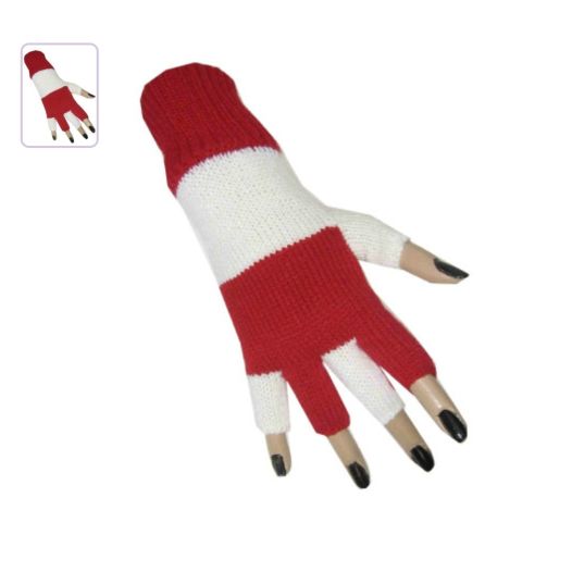 Handschoenen rood wit