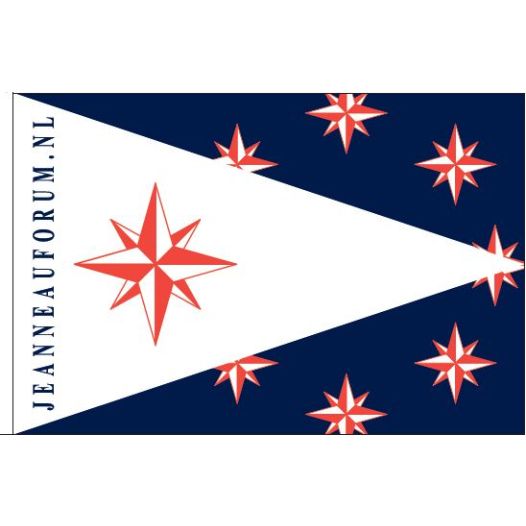 Jeanneauforum.nl vlag Jeanneau clubvlag 20x30cm Vlaggenclub