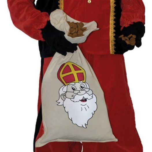 Katoenen strooizak voor Piet met Sinterklaas