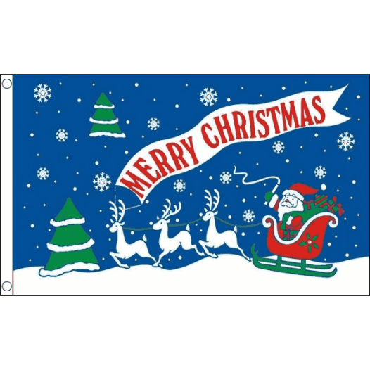 Kerstvlag Merry Christmas vrolijk Kerstfeest 60x90cm kopen bij Vlaggenclub