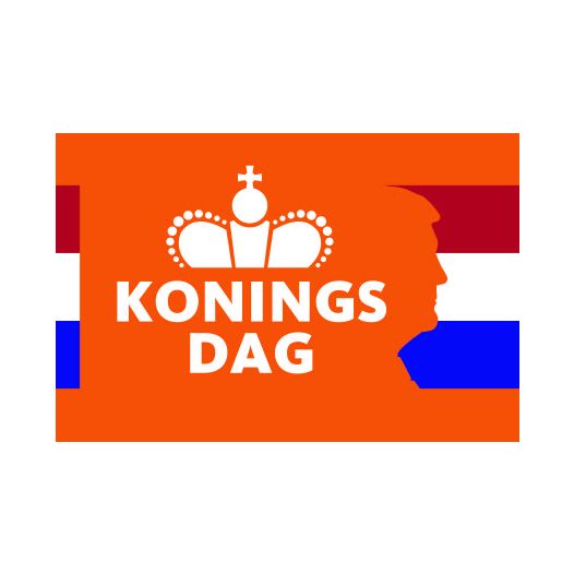 Vlag Koningsdag Koninklijke Vlaggen Centrale DVC 100x150cm