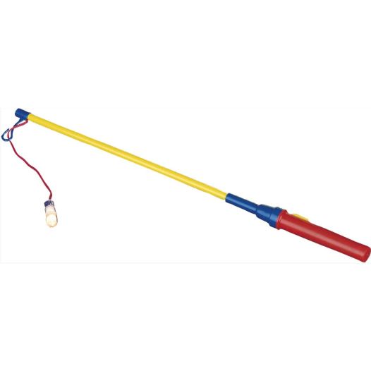 Elektrische lampionstokje 40cm blauw-geel