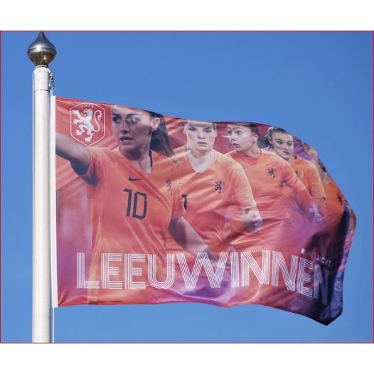 Oranje leeuwinnen knvb vlag 70x100cm