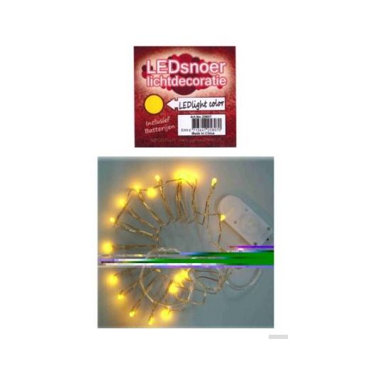 Led lichtsnoer geel 2m