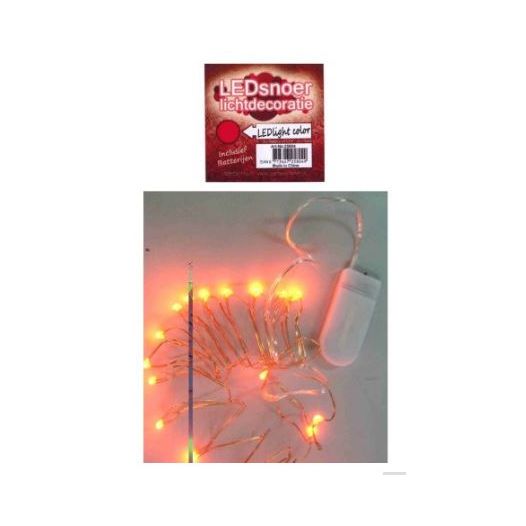 Led lichtsnoer rood 2m