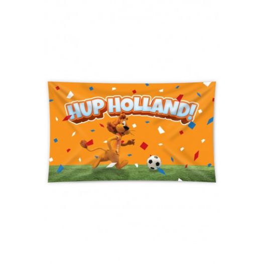 Oranje vlag met loeki de leeuw
