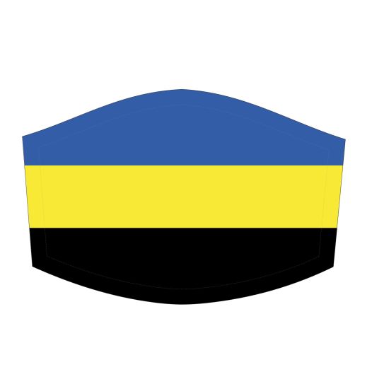 Mondkapje Gelderland Gelderse vlag ontwerp