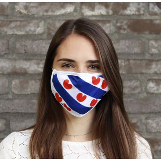 Mondkapjes Friese vlag Friesland