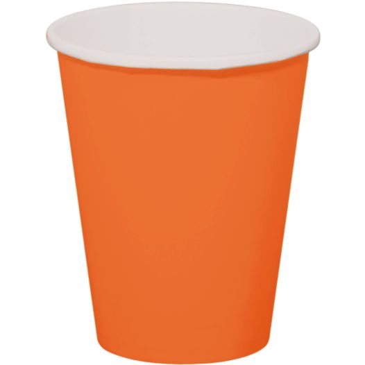 Oranje bekertjes 8 stuks
