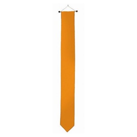 Oranje wimpel 17x155cm met stokje passend bij vlag 70x100cm en 80x120cm