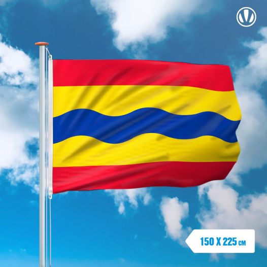 Vlag Overijssel 150x225cm spunpoly