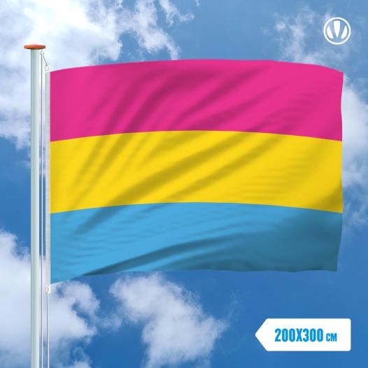 Grote vlag Pansexualiteit