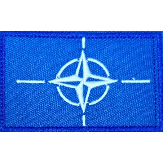 Patch voor op je kleding, NAVO vlag