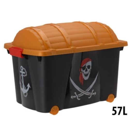 Piraten verkleedkist 60x40x42cm, 57 liter