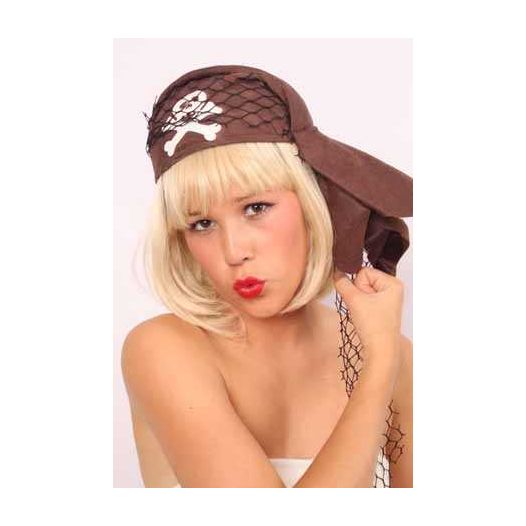 Piratencap Donker Bruin voor alle Piraten een cap