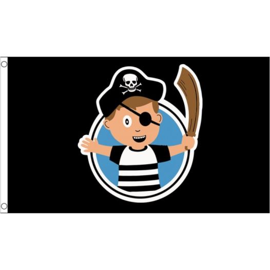 Grote Piratenvlag kind jongen 90x150cm