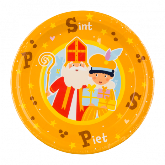 Bordjes Sinterklaas karton 8 stuks