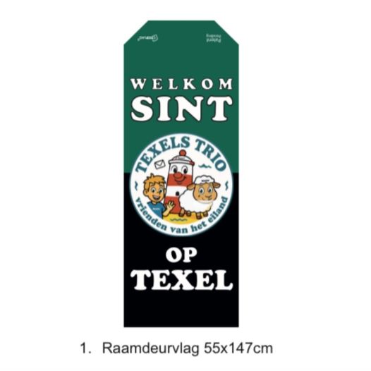 Sinterklaasvlag Texel Texels Trio
