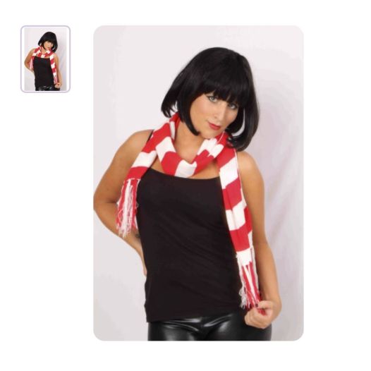 Sjaal rood wit