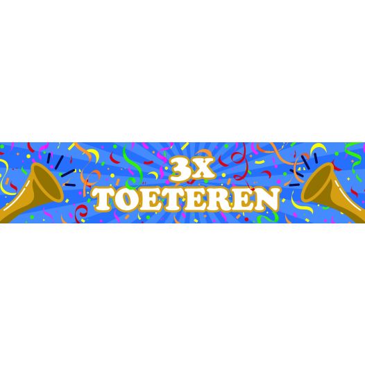 Spandoek 3x toeteren - 40x180cm