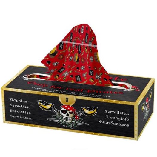 Zakdoeken, tissues Red Pirate 85 stuks