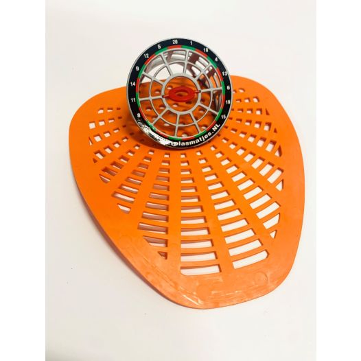 Urinoirmatje met bull's eye 
