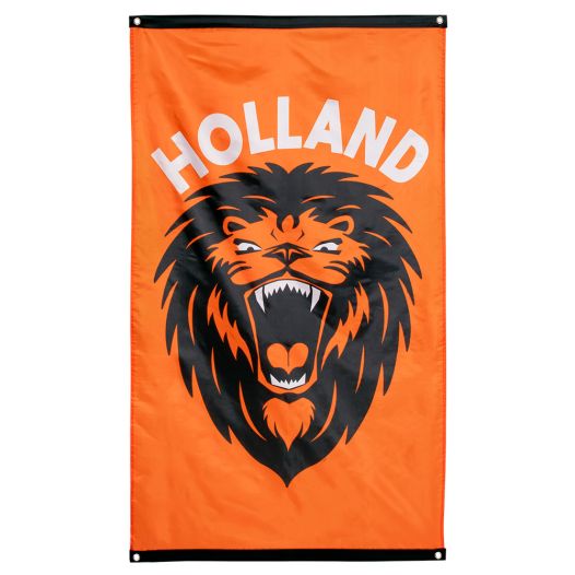 Vlag Holland met leeuw 90x150cm