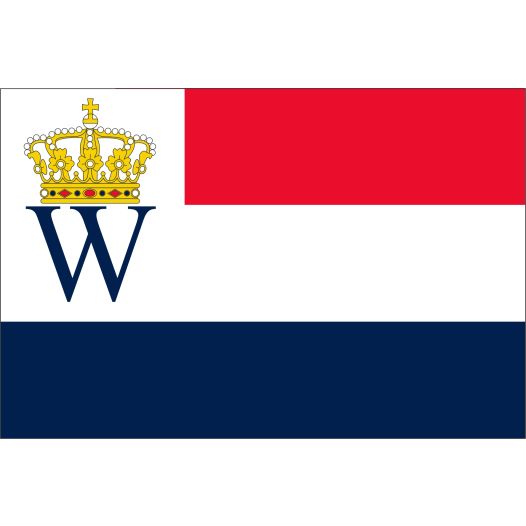 Koninklijke Watersport Vlag 70x100cm Oud hollands blauw