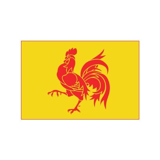 vlag Wallonie rode Haan 90x150cm Waalse vlaggen kopen