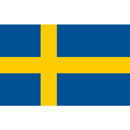 Vlag Zweden 225x350cm