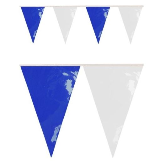 Vlaggenlijn Blauw Wit 10m1