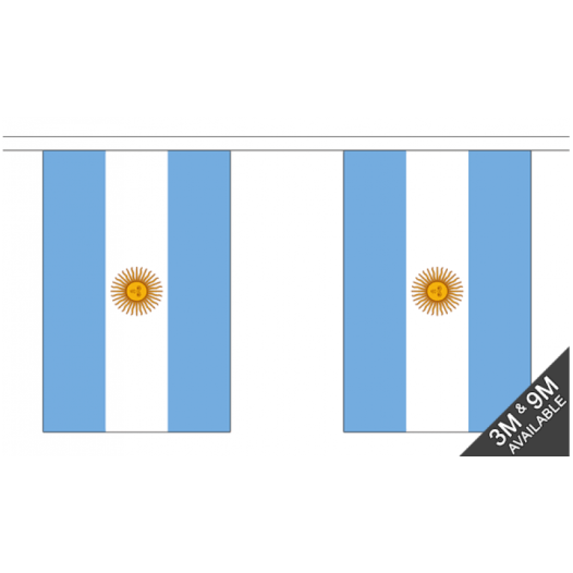 Vlaggenlijn Argentinie 3 meter
